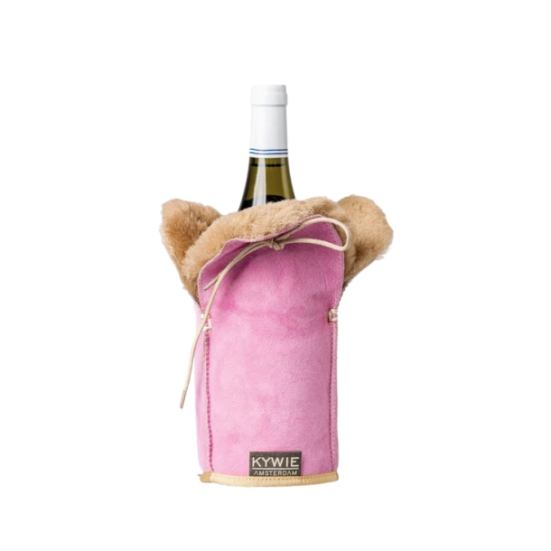 Champagne Cooler Bright Pink Suede
